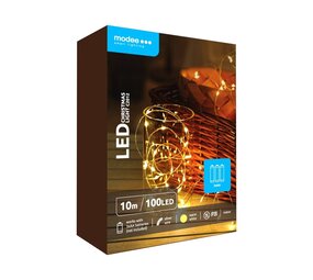 Julelyskæde - 5 meter 100leds - 2700K varmt hvidt lys - 3x AA-batteri Julelyskæde - 5 meter 100leds - 2700K varmt hvidt lys - 3x AA-batteri