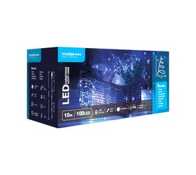 Julelyskæde - 10 meter 100leds - 6000K med 8 lysfunktioner- 220V Adapter Julelyskæde - 10 meter 100leds - 6000K med 8 lysfunktioner- 220V Adapter