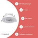LED forsænket spot - 7W erstatter 41W - hulstørrelse ø75-80mm - valgfri lystemperatur - kan vippes LED forsænket spot - 7W erstatter 41W - hulstørrelse ø75-80mm - valgfri lystemperatur - kan vippes