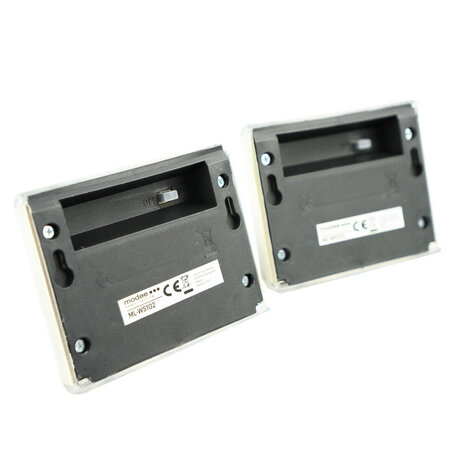 Modee Lighting LED Solcelle Væglampe - IP44 6lm 6000K Kold hvid - 2 stk