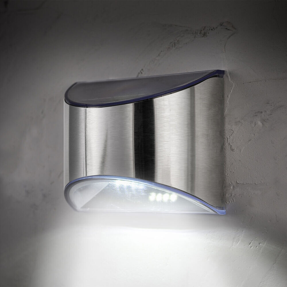 Modee Lighting LED Solcelle Væglampe - IP44 6lm 6000K Kold hvid - 2 stk