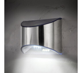 Modee Lighting LED Solcelle Væglampe - IP44 6lm 6000K Kold hvid - 2 stk