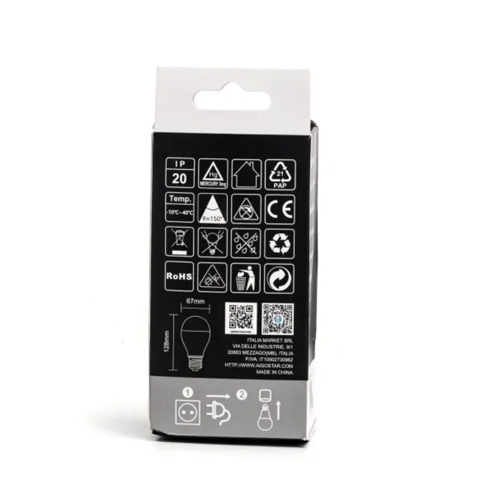 Aigostar LED pære - E27-fatning 20W - 6500K kold hvid - High Lumen Aigostar LED pære - E27-fatning 20W - 6500K kold hvid - High Lumen