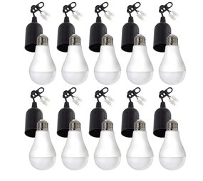 Multipakke fatningssæt 10 stk. E27 inkl. Samlemuffe - og 10x LED pære - E27 fitting - 10W 4000k neutralt hvidt lys Multipakke fatningssæt 10 stk. E27 inkl. Samlemuffe - og 10x LED pære - E27 fitting - 10W 4000k neutralt hvidt lys