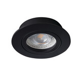 LED-downlight, der kan vippes - hulstørrelse 70 mm - udvendig størrelse 82 mm - sort LED-downlight, der kan vippes - hulstørrelse 70 mm - udvendig størrelse 82 mm - sort