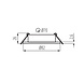 LED-downlight, der kan vippes - hulstørrelse 70 mm - udvendig størrelse 82 mm - sort LED-downlight, der kan vippes - hulstørrelse 70 mm - udvendig størrelse 82 mm - sort