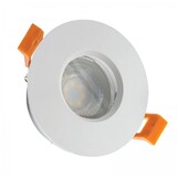 Spectrum LED forsænket spotlight hvid rund - Badeværelse IP65 - skærestørrelse 73mm - udvendig størrelse 83mm