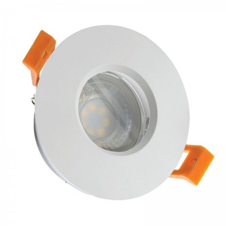 Spectrum LED forsænket spotlight hvid rund - Badeværelse IP65 - skærestørrelse 73mm - udvendig størrelse 83mm Spectrum LED forsænket spotlight hvid rund - Badeværelse IP65 - skærestørrelse 73mm - udvendig størrelse 83mm