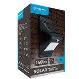 Modee Lighting LED Solcelle væglampe med sensor - 9000K dagslys hvid - 150 Lumen - IP44