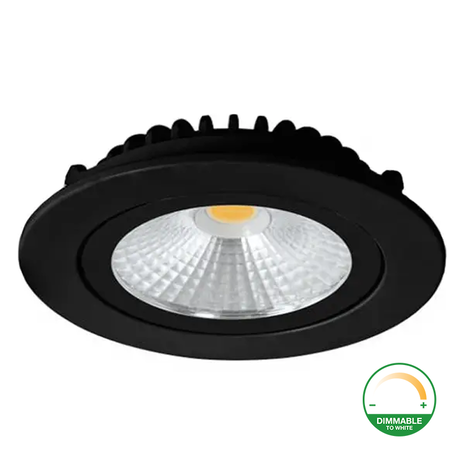LED forsænket spotlight sort dæmpbar IP65 - 5W 3000K LED forsænket spotlight sort dæmpbar IP65 - 5W 3000K