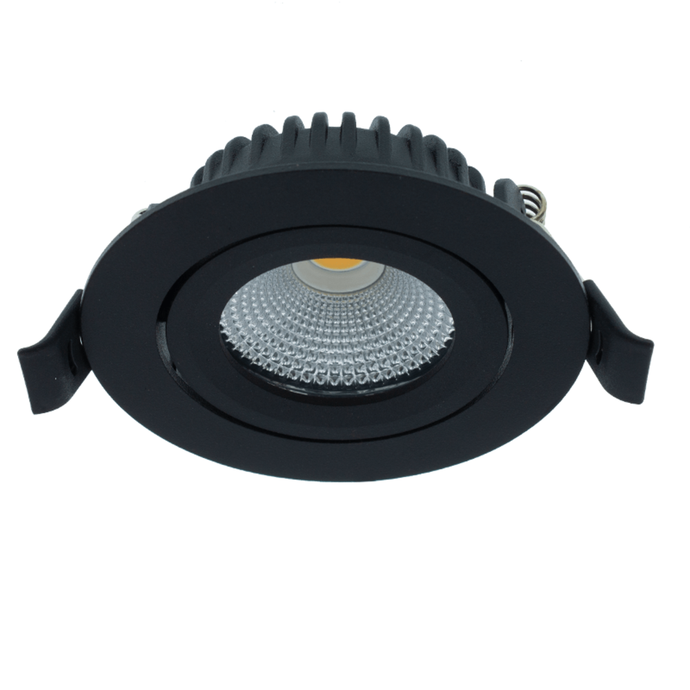 LED forsænket spotlight sort dæmpbar IP65 - 5W 3000K LED forsænket spotlight sort dæmpbar IP65 - 5W 3000K