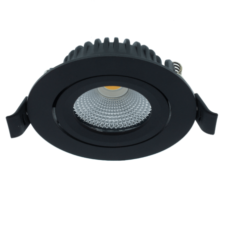 LED forsænket spotlight sort dæmpbar IP65 - 5W 3000K LED forsænket spotlight sort dæmpbar IP65 - 5W 3000K