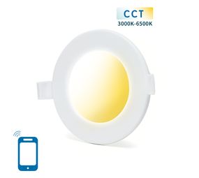 Aigostar WiFi LED forsænket spotlight - 6W - CCT 3000K-6500K - Styres med app Aigostar WiFi LED forsænket spotlight - 6W - CCT 3000K-6500K - Styres med app