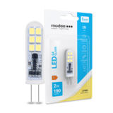 Modee Lighting LED G4 - 1,8W 180lm - 2700K Varm hvid - 12V AC/DC Modee Lighting LED G4 - 1,8W 180lm - 2700K Varm hvid - 12V AC/DC