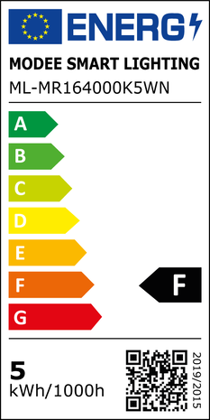Modee Lighting LED spot GU5.3 - 5W erstatter 35W - 4000K Neutral hvid