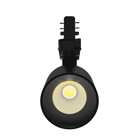 Spectrum 3-faset LED-skinnespot Artemida Max - 3000K - 6-20W DIP Switch kan dæmpes - 75x78 - Sort