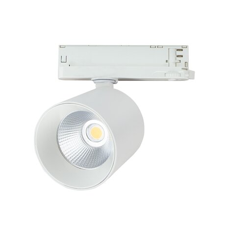 Spectrum 3-faset LED-skinnespot Artemida Max - 3000K - 12-42W DIP Switch kan dæmpes - 100x96 - Hvid Spectrum 3-faset LED-skinnespot Artemida Max - 3000K - 12-42W DIP Switch kan dæmpes - 100x96 - Hvid