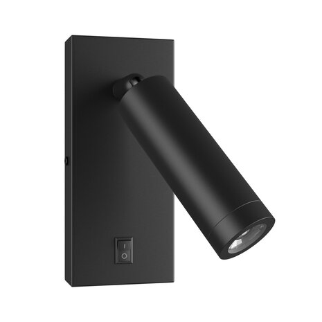 Spectrum Væglampe Madara Slim inkl. afbryder - GU10 ø35mm - 38X95mm - Sort Spectrum Væglampe Madara Slim inkl. afbryder - GU10 ø35mm - 38X95mm - Sort