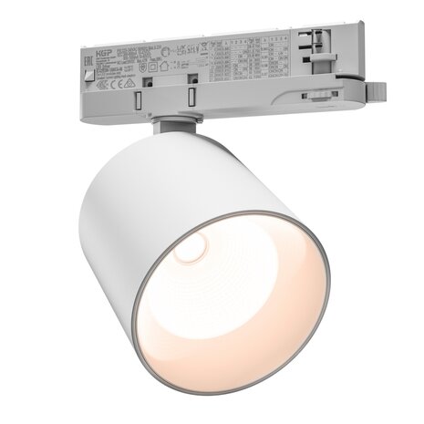 Spectrum 3-faset LED-skinnespot Artemida Max - 3000K - 12-42W DIP Switch kan dæmpes - 100x96 - Hvid Spectrum 3-faset LED-skinnespot Artemida Max - 3000K - 12-42W DIP Switch kan dæmpes - 100x96 - Hvid