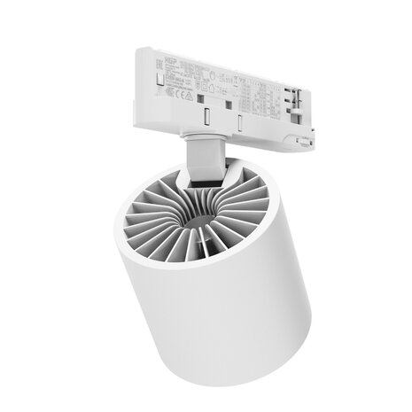 Spectrum 3-faset LED-skinnespot Artemida Max - 3000K - 12-42W DIP Switch kan dæmpes - 100x96 - Hvid Spectrum 3-faset LED-skinnespot Artemida Max - 3000K - 12-42W DIP Switch kan dæmpes - 100x96 - Hvid