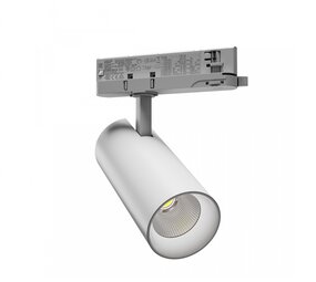 Spectrum 3-faset LED Rail Spot Andromeda - 4000K - 25-27W DIP Switch kan dæmpes - 170x74 - Hvid