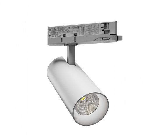 Spectrum 3-faset LED Rail Spot Andromeda - 4000K - 25-27W DIP Switch kan dæmpes - 170x74 - Hvid