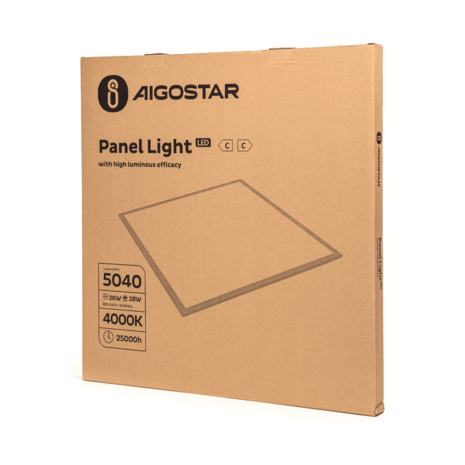 Aigostar LED Panel 60x60cm - 28W 180lm p/w - 4000K 840 Aigostar LED Panel 60x60cm - 28W 180lm p/w - 4000K 840