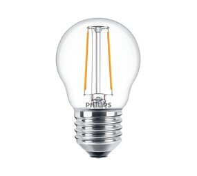 Philips CorePro LED P45 - E27 fatning - 2w Svare til 25W 2700K Ikke dæmpbar Philips CorePro LED P45 - E27 fatning - 2w Svare til 25W 2700K Ikke dæmpbar