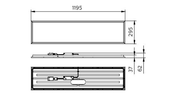 Philips Philips CoreLine 120x30cm baggrundsbelyst LED Panel- 3600lm-4000K-UGR < 19 Philips Philips CoreLine 120x30cm baggrundsbelyst LED Panel- 3600lm-4000K-UGR < 19