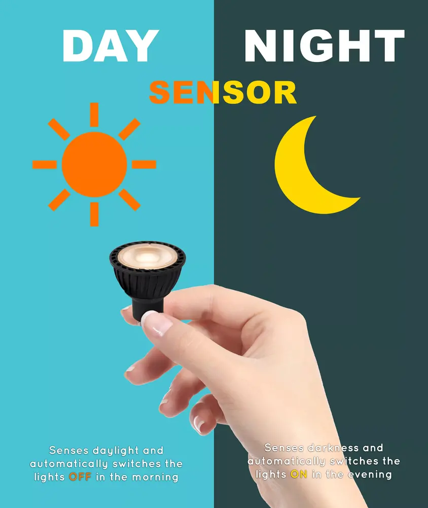 Lucide LED GU10 - 5W 2700K - med indbygget skumringssensor Lucide LED GU10 - 5W 2700K - med indbygget skumringssensor