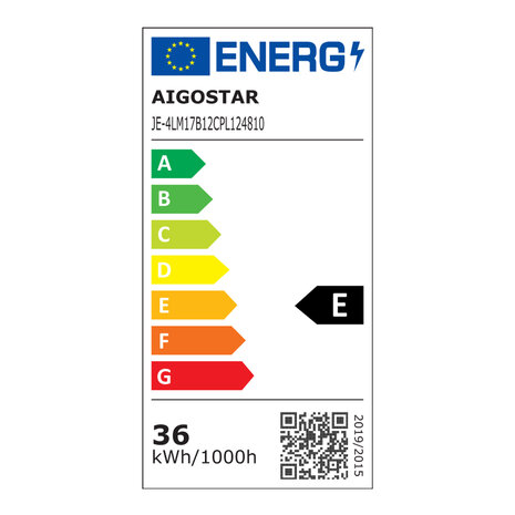 Aigostar LED Panel 120x30cm - 40W 4000lm - 4000K 840 - inkl. 150cm tilslutningskabel