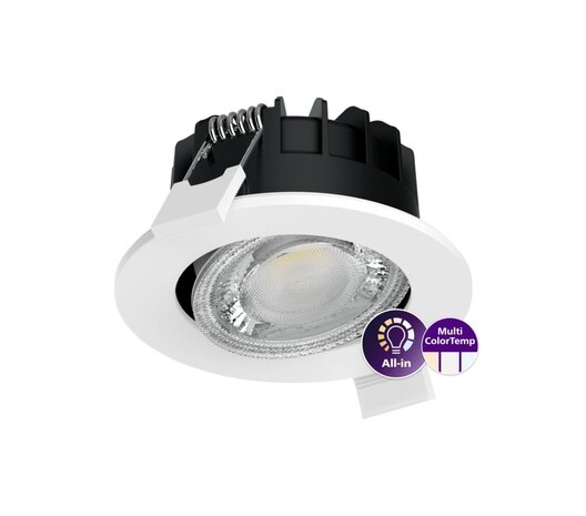Philips Philips LED Spot Ledinaire RS071B 6W 500lm 21x40D - 827-830-840 CCT | 89mm - Hulstørrelse ø 68mm - IP20 - Dæmpbar Philips Philips LED Spot Ledinaire RS071B 6W 500lm 21x40D - 827-830-840 CCT | 89mm - Hulstørrelse ø 68mm - IP20 - Dæmpbar