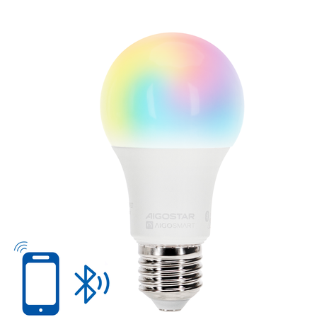 Aigostar LED-pære - Bluetooth Mesh - E27 - 15W - A60