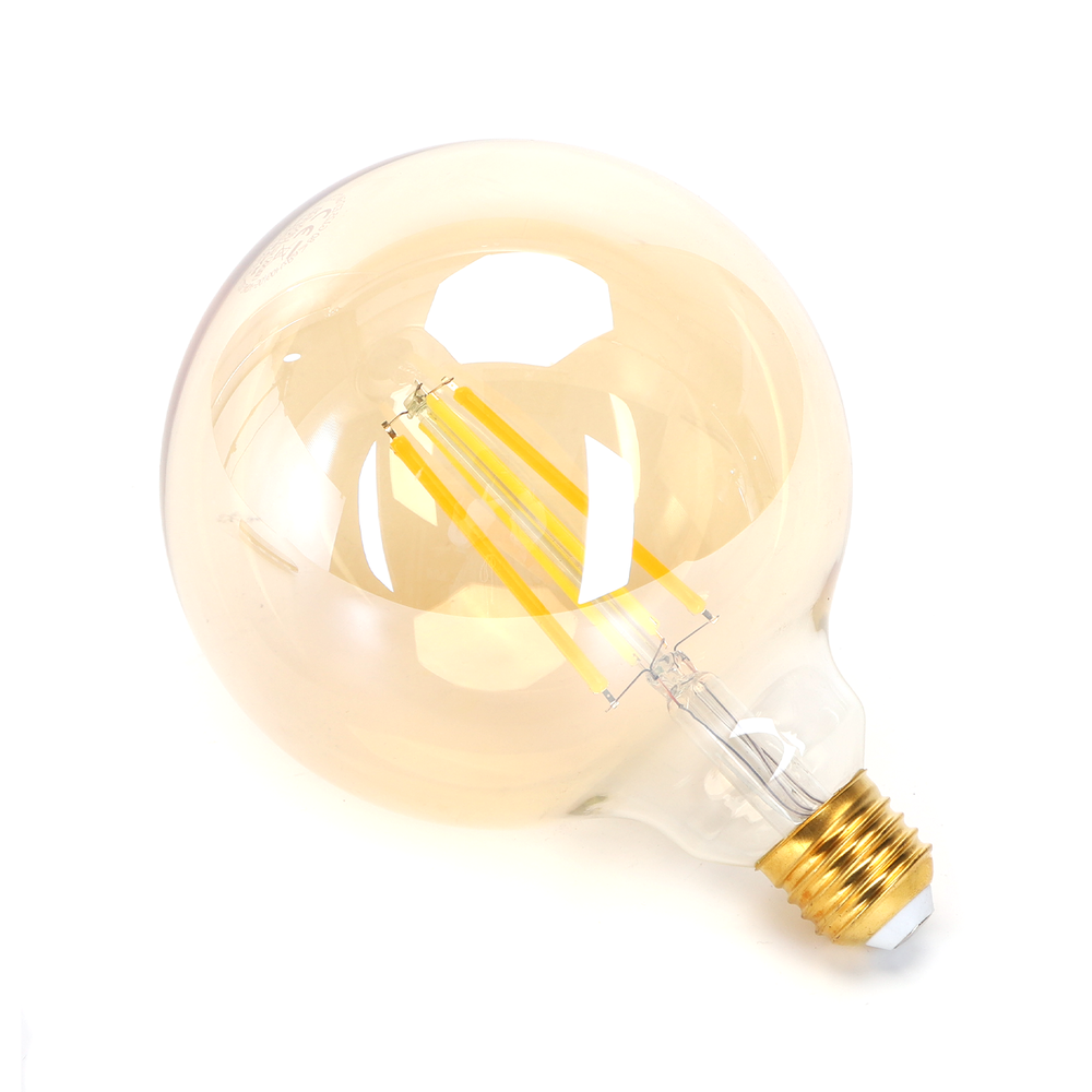 Aigostar LED-pære  Bluetooth Mesh - E27 - 6W - G125 - Globe-form - Filament