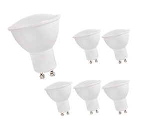 LCB Multipakke 6 styk - LED spot GU10 - 6W erstatter 50W - 4000K neutralt hvidt lys LCB Multipakke 6 styk - LED spot GU10 - 6W erstatter 50W - 4000K neutralt hvidt lys