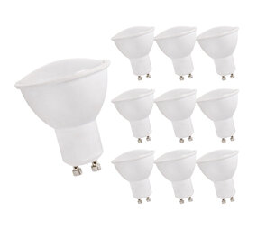 LCB Multipakke 10 styk - LED spot GU10 - 1,5W erstatter 22W - 3000K varmt hvidt lys LCB Multipakke 10 styk - LED spot GU10 - 1,5W erstatter 22W - 3000K varmt hvidt lys
