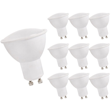 LCB Multipakke 10 styk - LED spot GU10 - 1,5W erstatter 22W - 3000K varmt hvidt lys LCB Multipakke 10 styk - LED spot GU10 - 1,5W erstatter 22W - 3000K varmt hvidt lys