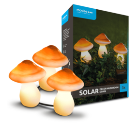 Modee Lighting Dekorativ solcelle LED havelampe Mushroom - IP44 - 2700-3200K varm hvid Modee Lighting Dekorativ solcelle LED havelampe Mushroom - IP44 - 2700-3200K varm hvid
