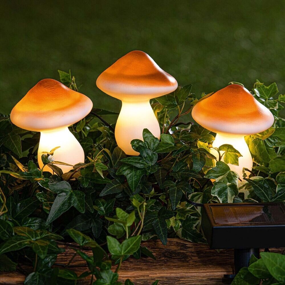 Modee Lighting Dekorativ solcelle LED havelampe Mushroom - IP44 - 2700-3200K varm hvid Modee Lighting Dekorativ solcelle LED havelampe Mushroom - IP44 - 2700-3200K varm hvid