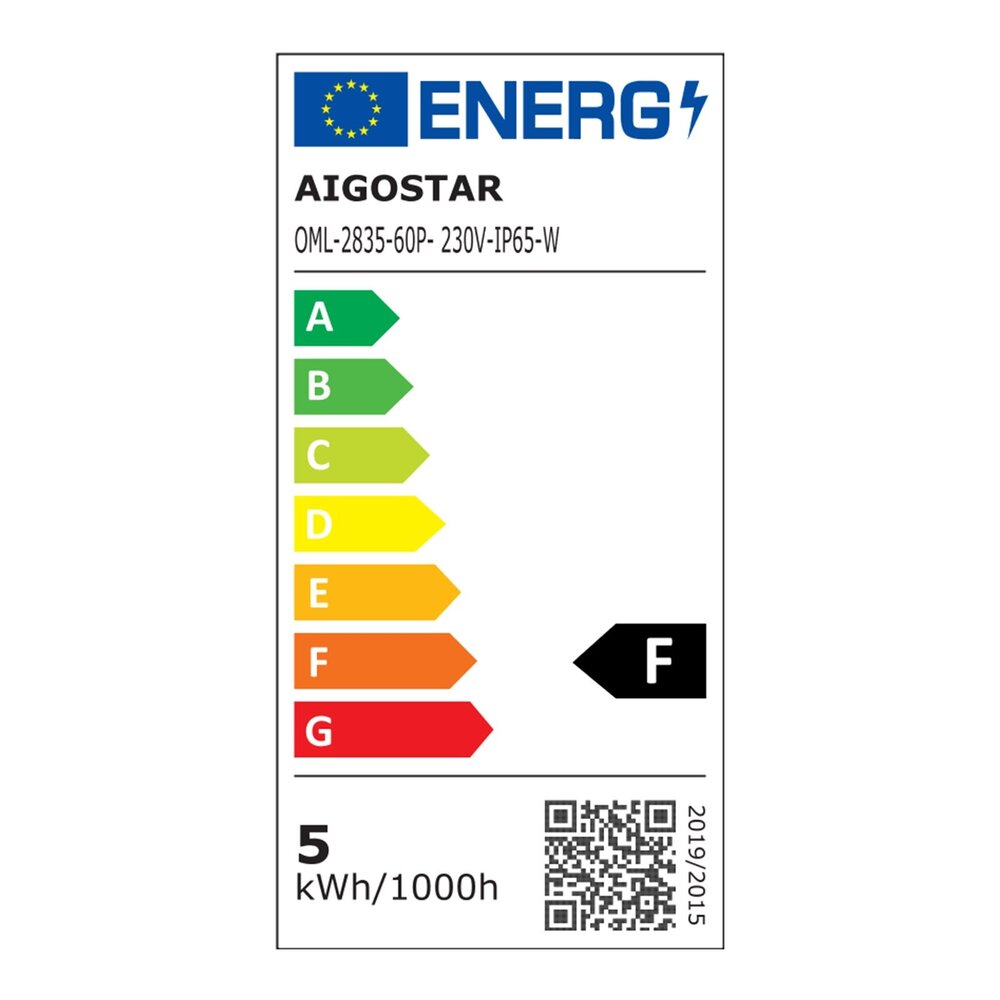 Aigostar LED Lysslange flad - 50 meter - 6500K  Kold hvid - 60 dioder per meter Aigostar LED Lysslange flad - 50 meter - 6500K  Kold hvid - 60 dioder per meter