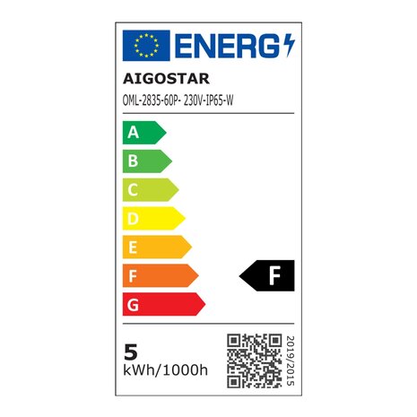 Aigostar LED Lysslange flad - 50 meter - 6500K  Kold hvid - 60 dioder per meter Aigostar LED Lysslange flad - 50 meter - 6500K  Kold hvid - 60 dioder per meter