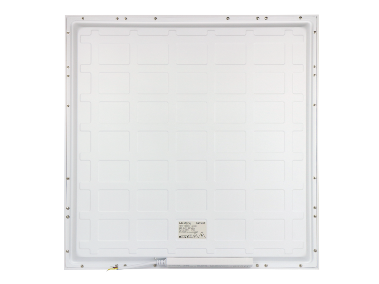 LED line LED-panel 60x60cm Baggrundsbelyst - 40W 100lm p/w - 4000K 840 - 3 års garanti LED line LED-panel 60x60cm Baggrundsbelyst - 40W 100lm p/w - 4000K 840 - 3 års garanti