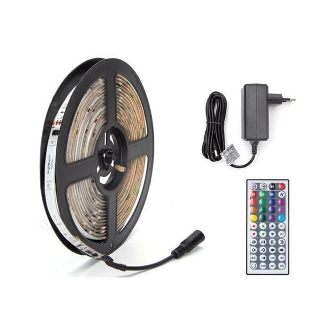 Aigostar LED-strip digital RGB - 5m 12V 24W - 30 LED'er p/m - Komplet sæt Aigostar LED-strip digital RGB - 5m 12V 24W - 30 LED'er p/m - Komplet sæt