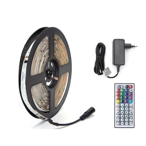 Aigostar LED-strip digital RGB - 5m 12V 24W - 30 LED'er p/m - Komplet sæt Aigostar LED-strip digital RGB - 5m 12V 24W - 30 LED'er p/m - Komplet sæt