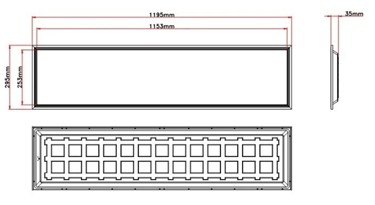 TSONG LED-panel 120x30cm - 36W 110lm p/w - 6000K 865 - Baggrundsbelyst TSONG LED-panel 120x30cm - 36W 110lm p/w - 6000K 865 - Baggrundsbelyst