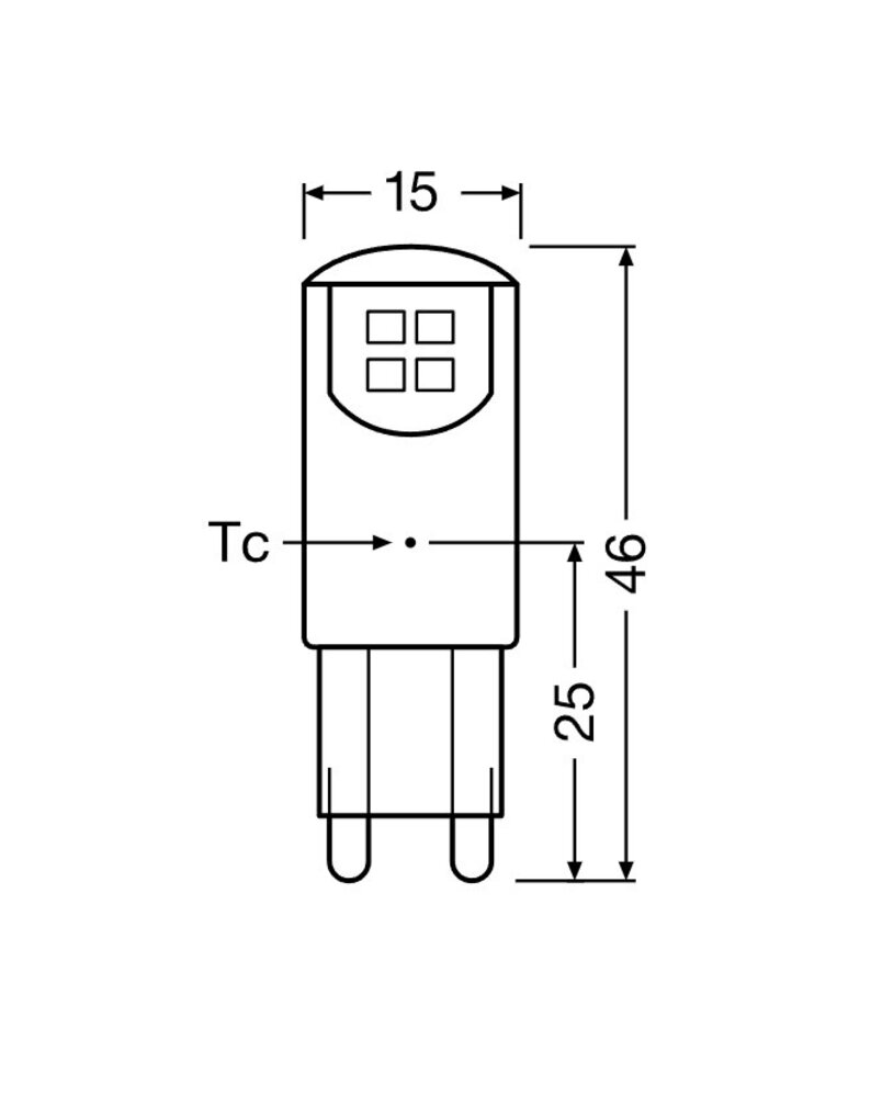 Ledvance Ledvance Performance LED-lyskilde G9 - 1.9W 200lm - 2700K varm hvid - Erstatter 20W