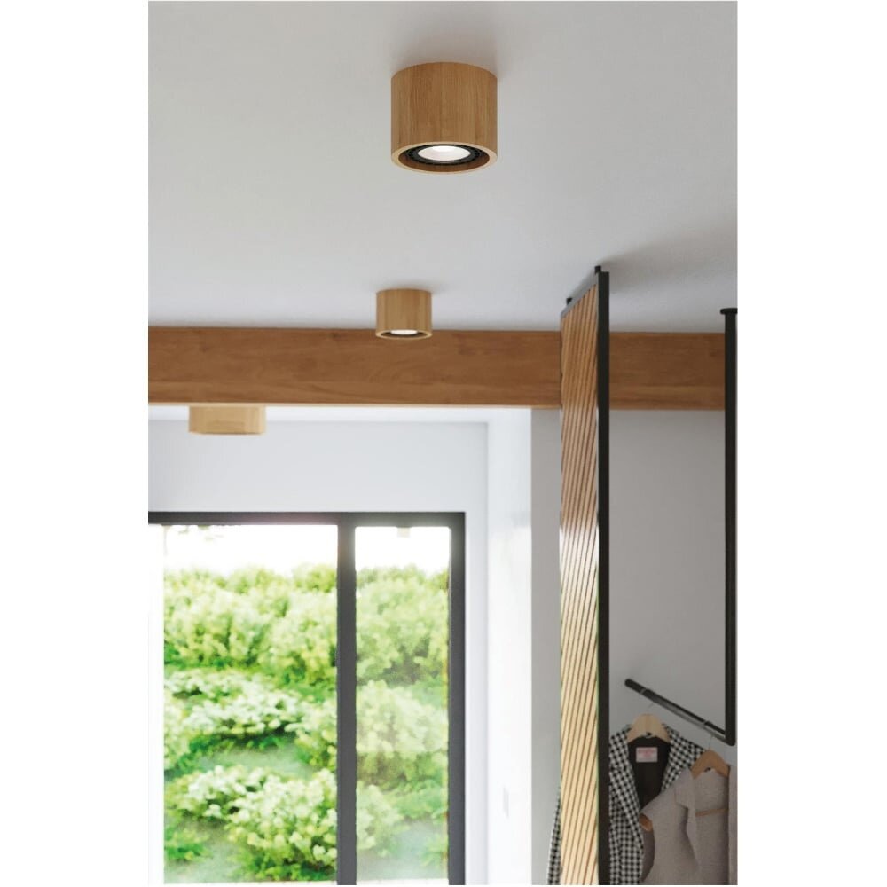 Sollux Lighting Loftspot BASIC 1 naturtræ Sollux Lighting Loftspot BASIC 1 naturtræ