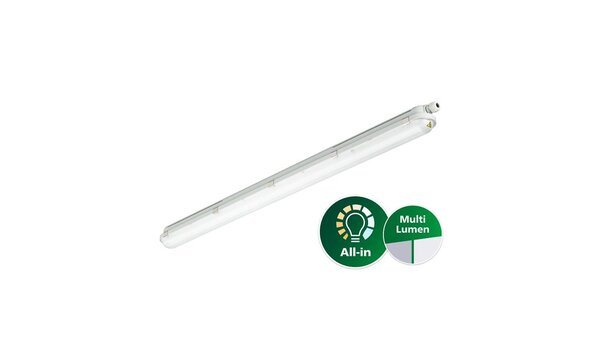 Philips Philips LED vandtæt armatur CoreLine WT120C G2 27W 4000lm - 4000K | 120cm Philips Philips LED vandtæt armatur CoreLine WT120C G2 27W 4000lm - 4000K | 120cm