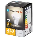 Aigostar LED spot GU10 dæmpbar - 6W erstatter 44W - Valgfri Lystemperatur - glas