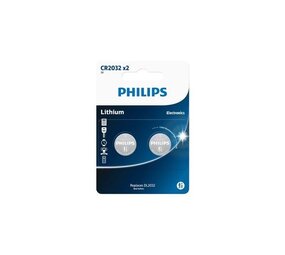 Philips Philips Lithium CR2032 - 2 stk Philips Philips Lithium CR2032 - 2 stk
